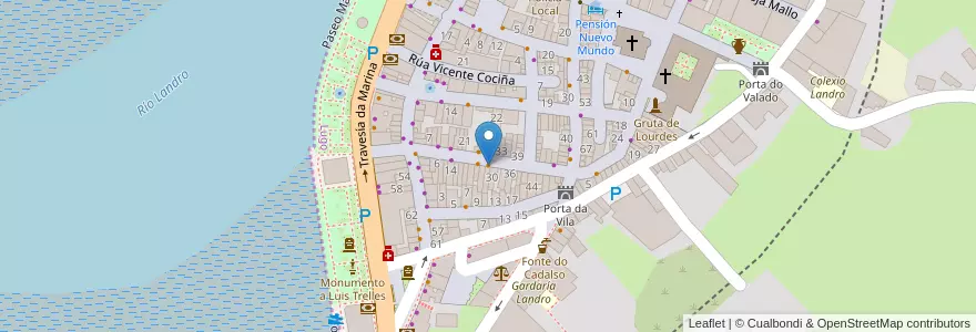 Mapa de ubicacion de Casa Pepi en 스페인, Galicia / Galiza, Lugo, A Mariña Occidental, Viveiro.