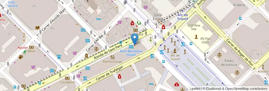 Mapa de ubicacion de Casa Rafols en Испания, Каталония, Барселона, Барселонес, Барселона.