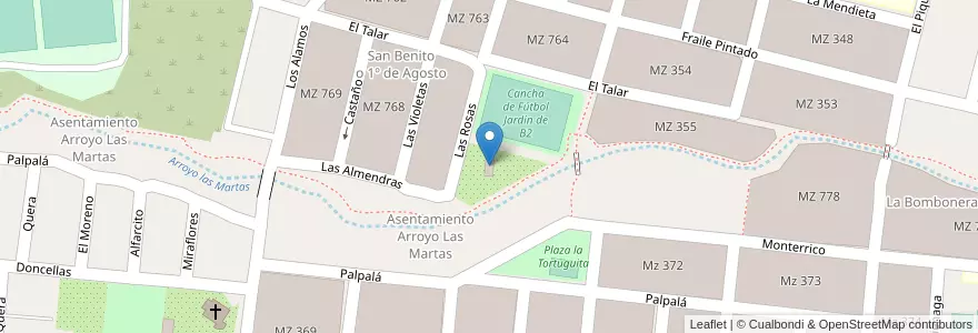 Mapa de ubicacion de Casa Residentes de Casabindo en Arjantin, Jujuy, Departamento Doctor Manuel Belgrano, Municipio De San Salvador De Jujuy, Alto Comedero.