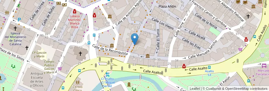 Mapa de ubicacion de Casa Robert en Espagne, Aragon, Saragosse, Zaragoza, Saragosse.