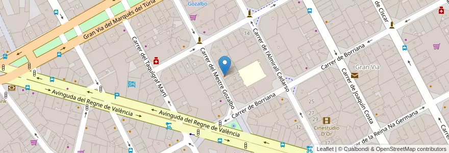 Mapa de ubicacion de Casa Roberto en 스페인, Comunitat Valenciana, València / Valencia, Comarca De València, València.