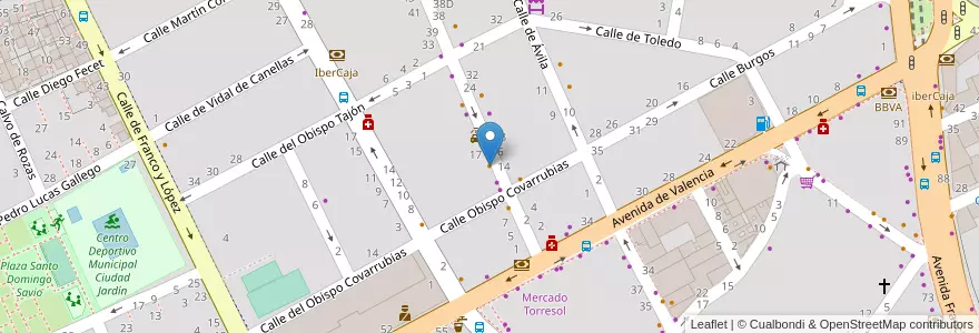 Mapa de ubicacion de Casa Rodri en Испания, Арагон, Сарагоса, Zaragoza, Сарагоса.