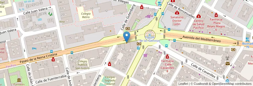 Mapa de ubicacion de Casa Ruth en Испания, Мадрид, Мадрид, Área Metropolitana De Madrid Y Corredor Del Henares, Мадрид.