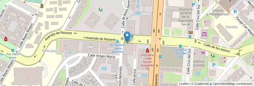 Mapa de ubicacion de Casa Santoña en Spagna, Comunidad De Madrid, Comunidad De Madrid, Área Metropolitana De Madrid Y Corredor Del Henares, Madrid.