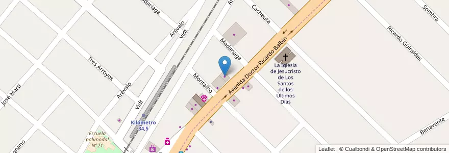 Mapa de ubicacion de Casa Semar en Argentine, Province De Buenos Aires, Partido De Merlo, Merlo.