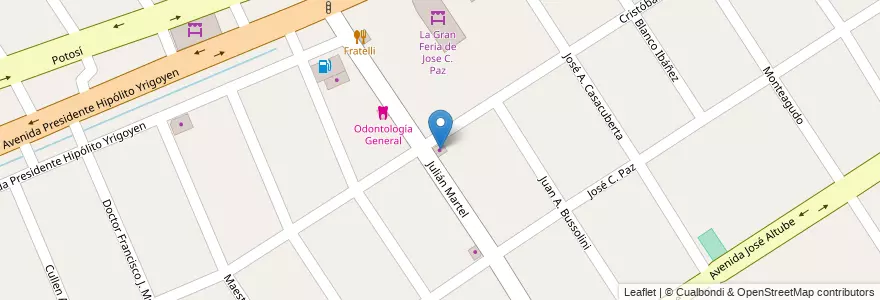 Mapa de ubicacion de Casa Semiu en Arjantin, Buenos Aires, Partido De José C. Paz.