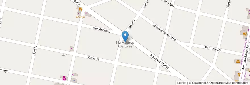 Mapa de ubicacion de Casa Sila Maderas Aberturas en Arjantin, Buenos Aires, Partido De Ituzaingó, Ituzaingó.