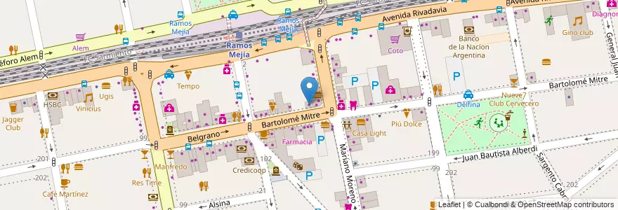 Mapa de ubicacion de Casa Silvy en Argentina, Buenos Aires, Partido De La Matanza, Ramos Mejía.