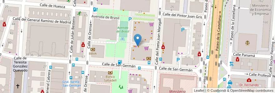 Mapa de ubicacion de Casa Tinin en スペイン, マドリード州, Comunidad De Madrid, Área Metropolitana De Madrid Y Corredor Del Henares, Madrid.