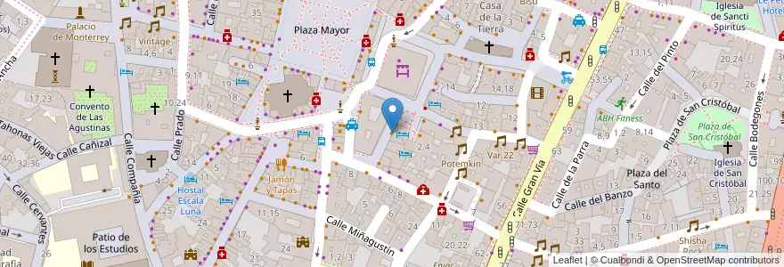 Mapa de ubicacion de Casa Vallejo en Spanien, Kastilien Und León, Salamanca, Campo De Salamanca, Salamanca.