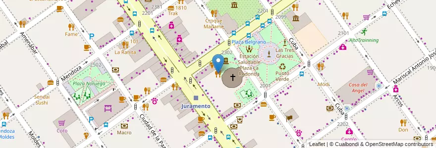 Mapa de ubicacion de Casa Watson, Belgrano en Argentina, Ciudad Autónoma De Buenos Aires, Buenos Aires, Comuna 13.