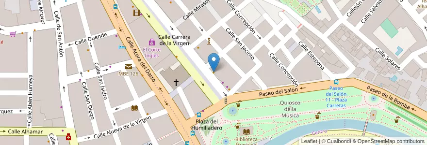 Mapa de ubicacion de Casa Ysla en スペイン, アンダルシア州, Granada, Comarca De La Vega De Granada, Granada.