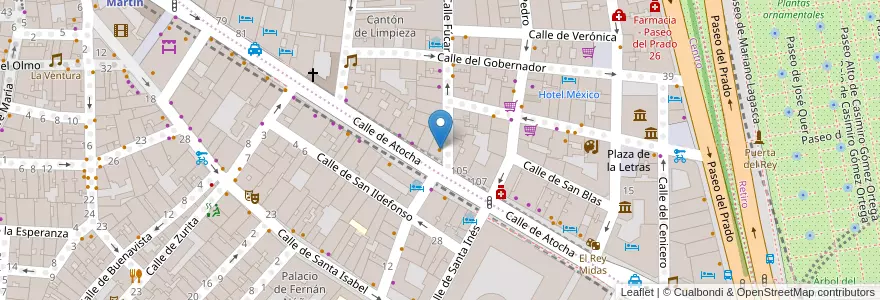 Mapa de ubicacion de Casablanca en Испания, Мадрид, Мадрид, Área Metropolitana De Madrid Y Corredor Del Henares, Мадрид.