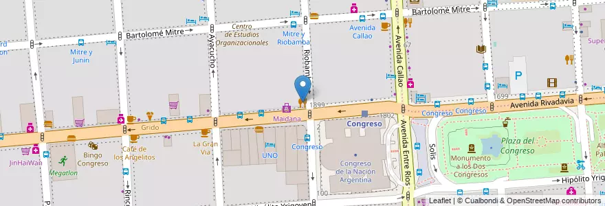 Mapa de ubicacion de Casablanca, Balvanera en الأرجنتين, Ciudad Autónoma De Buenos Aires, Comuna 3, Buenos Aires.