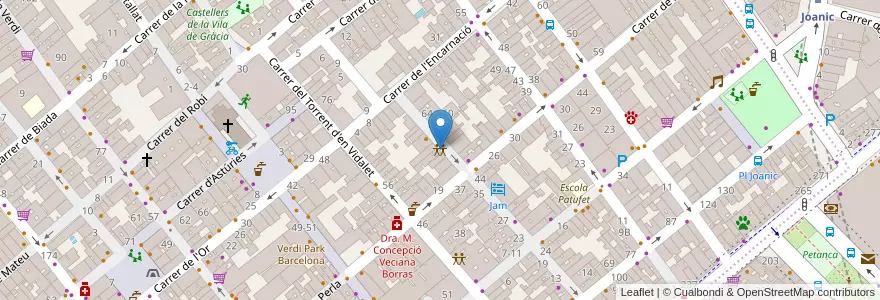 Mapa de ubicacion de Casal d'Avis Montmany en اسپانیا, Catalunya, Barcelona, Barcelonès, Barcelona.