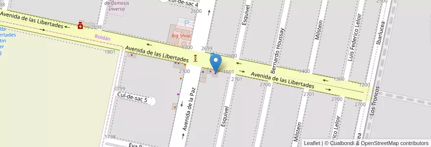 Mapa de ubicacion de Casapueblo en Аргентина, Санта-Фе, Departamento San Lorenzo, Municipio De Roldán, Roldán.