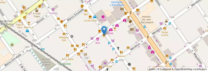 Mapa de ubicacion de Casas Viejas, Belgrano en Argentinië, Ciudad Autónoma De Buenos Aires, Buenos Aires, Comuna 13.
