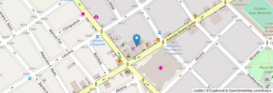Mapa de ubicacion de Casassa & Lorenzo Libreros S.A., Monte Castro en Argentina, Autonomous City Of Buenos Aires, Autonomous City Of Buenos Aires, Comuna 10, Comuna 11.