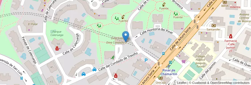 Mapa de ubicacion de Cascabel en Испания, Мадрид, Мадрид, Área Metropolitana De Madrid Y Corredor Del Henares, Мадрид.