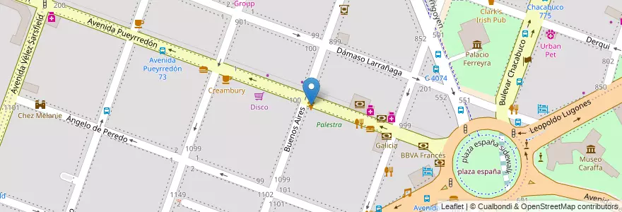 Mapa de ubicacion de Caseratto en الأرجنتين, Córdoba, Departamento Capital, Pedanía Capital, Córdoba, Municipio De Córdoba.