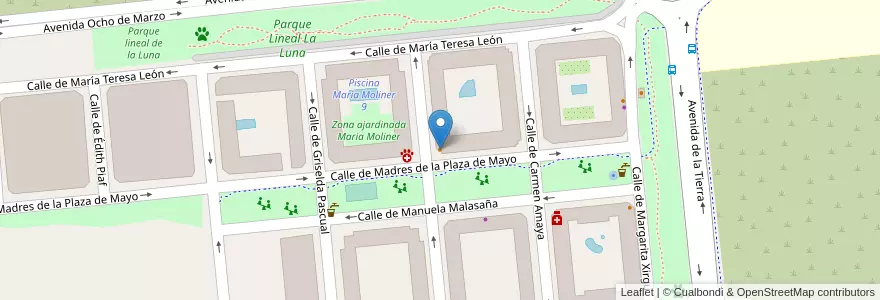 Mapa de ubicacion de Caserío Pipatune en 스페인, Comunidad De Madrid, Comunidad De Madrid, Cuenca Del Henares, Rivas-Vaciamadrid.