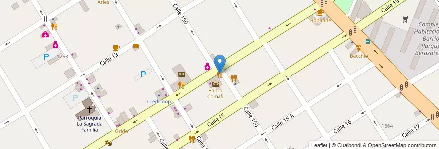 Mapa de ubicacion de Caserisimo en Argentinië, Buenos Aires, Partido De Berazategui, Berazategui.