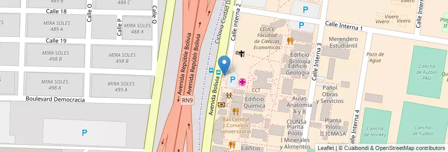 Mapa de ubicacion de Casilla de Informes en Argentinien, Salta, Capital, Municipio De Salta, Salta.