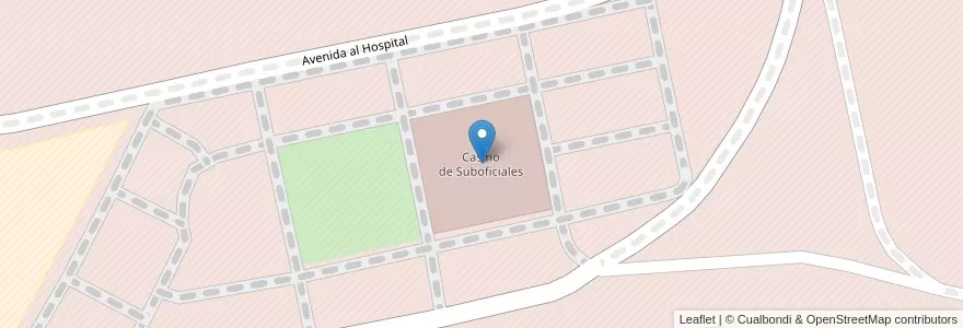 Mapa de ubicacion de Casino de Suboficiales en アルゼンチン, ブエノスアイレス州, Partido De Coronel De Marina Leonardo Rosales.
