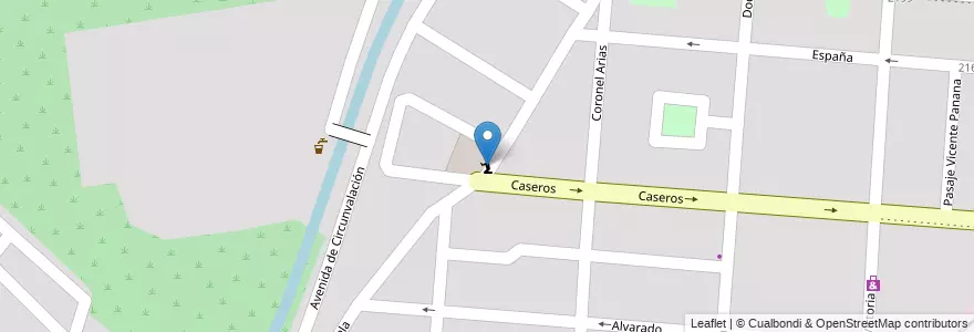 Mapa de ubicacion de Casona del Molino en 아르헨티나, Salta, Capital, Municipio De Salta, Salta.