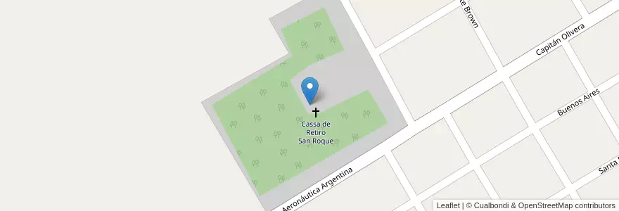 Mapa de ubicacion de Cassa de Retiro San Roque en Argentina, Buenos Aires, Partido De Presidente Perón.