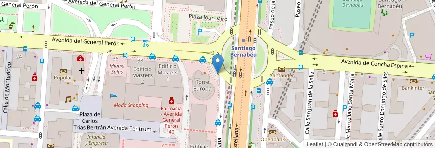 Mapa de ubicacion de CASTELLANA, PASEO, DE LA,95 en إسبانيا, منطقة مدريد, منطقة مدريد, Área Metropolitana De Madrid Y Corredor Del Henares, مدريد.