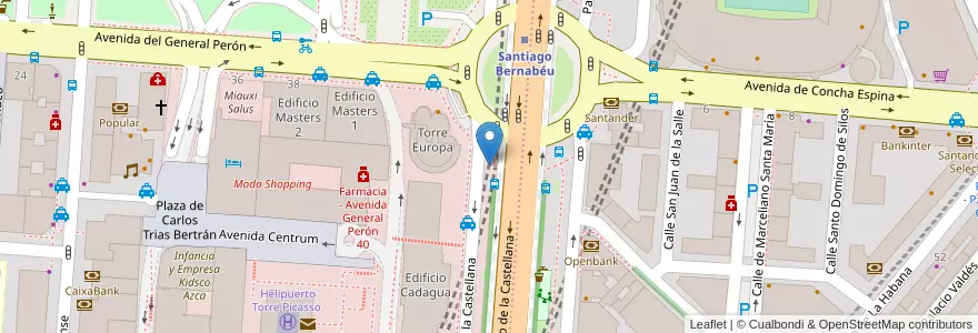 Mapa de ubicacion de CASTELLANA, PASEO, DE LA,S/N en Spanien, Autonome Gemeinschaft Madrid, Autonome Gemeinschaft Madrid, Área Metropolitana De Madrid Y Corredor Del Henares, Madrid.