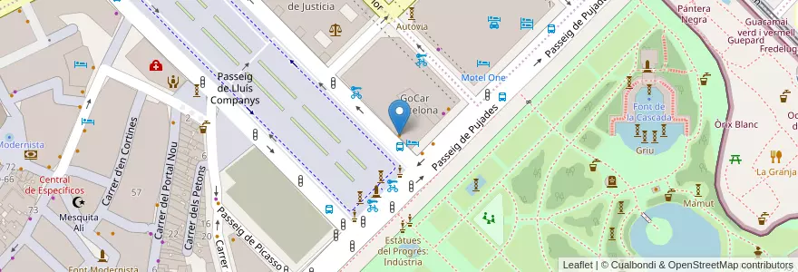 Mapa de ubicacion de Castellano en España, Catalunya, Barcelona, Barcelonès, Barcelona.