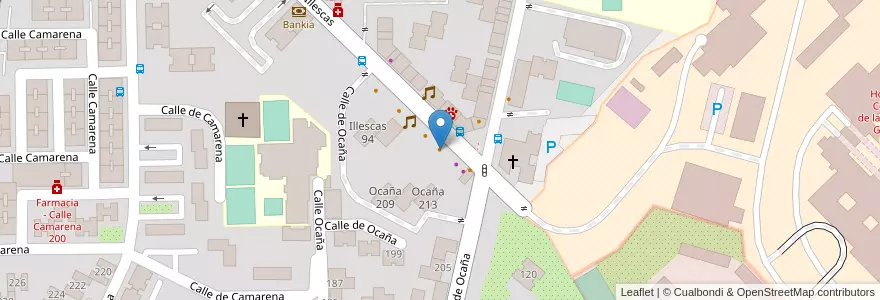 Mapa de ubicacion de Castillo 100 en Spanien, Autonome Gemeinschaft Madrid, Autonome Gemeinschaft Madrid, Área Metropolitana De Madrid Y Corredor Del Henares, Madrid.