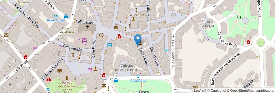 Mapa de ubicacion de Castillo en اسپانیا, آستوریاس, آستوریاس, Oviedo.