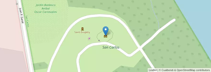 Mapa de ubicacion de Castillo de San Carlos en Argentina, Wilayah Entre Ríos, Departamento Concordia, Distrito Suburbios, Concordia, Concordia.