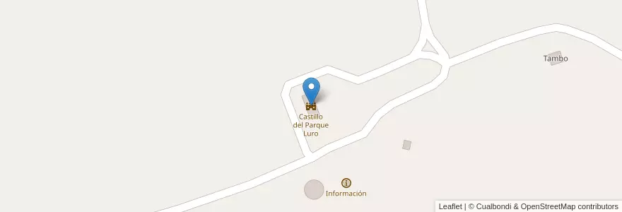 Mapa de ubicacion de Castillo del Parque Luro en アルゼンチン, ラ・パンパ州, Departamento Toay, Municipio De Ataliva Roca.