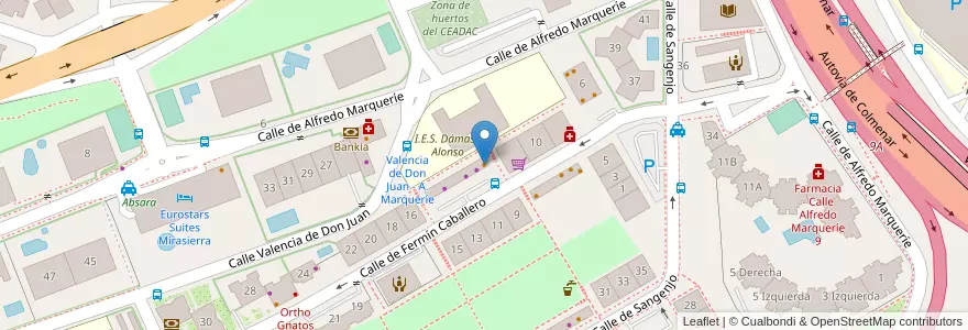 Mapa de ubicacion de Casva en إسبانيا, منطقة مدريد, منطقة مدريد, Área Metropolitana De Madrid Y Corredor Del Henares, مدريد.