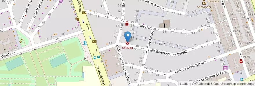 Mapa de ubicacion de Cat Dog en إسبانيا, أرغون, سرقسطة, Zaragoza, سرقسطة.