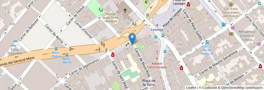 Mapa de ubicacion de Catafal en スペイン, カタルーニャ州, Barcelona, バルサルネス, Barcelona.