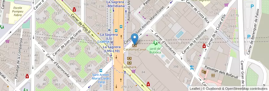 Mapa de ubicacion de CatalunyaCaixa en Испания, Каталония, Барселона, Барселонес, Барселона.