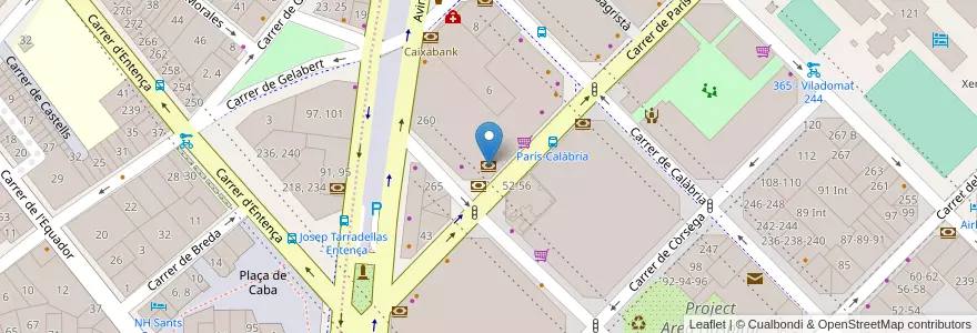 Mapa de ubicacion de CatalunyaCaixa BBVA en Spagna, Catalunya, Barcelona, Barcelonès, Barcelona.