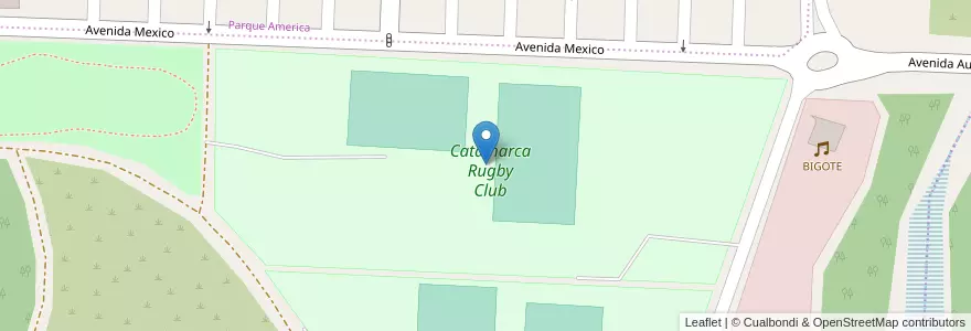 Mapa de ubicacion de Catamarca Rugby Club en アルゼンチン, カタマルカ州, Departamento Capital, Municipio De San Fernando Del Valle De Catamarca, San Fernando Del Valle De Catamarca.