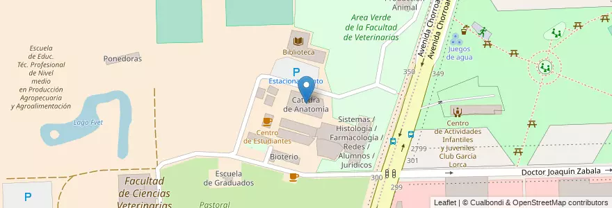 Mapa de ubicacion de Catedra de Anatomía, Agronomia en آرژانتین, Ciudad Autónoma De Buenos Aires, Buenos Aires, Comuna 15.