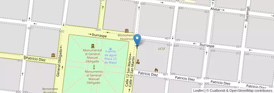 Mapa de ubicacion de Catedral de Reconquista en Argentinien, Santa Fe, Departamento General Obligado, Municipio De Reconquista, Reconquista.
