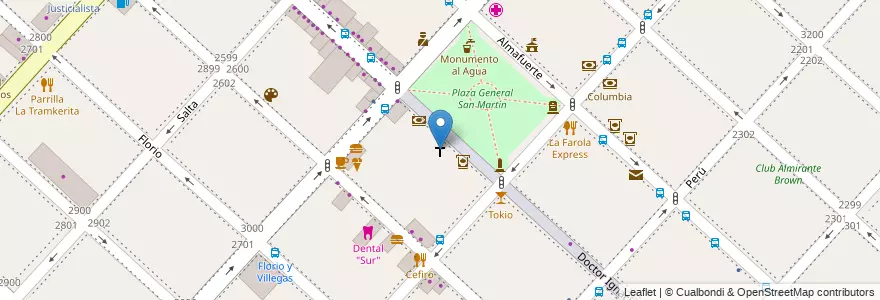 Mapa de ubicacion de Catedral de San Justo en Argentina, Buenos Aires, Partido De La Matanza, San Justo.