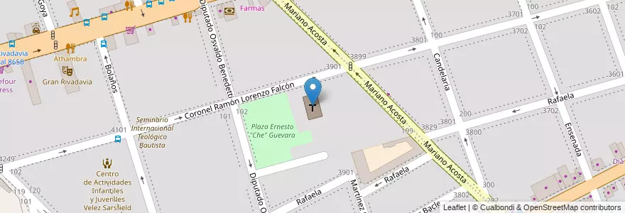 Mapa de ubicacion de Catedral Nuestra Señora del Patrocinio (Pokrov), Velez Sarsfield en Argentina, Autonomous City Of Buenos Aires, Autonomous City Of Buenos Aires, Comuna 10.
