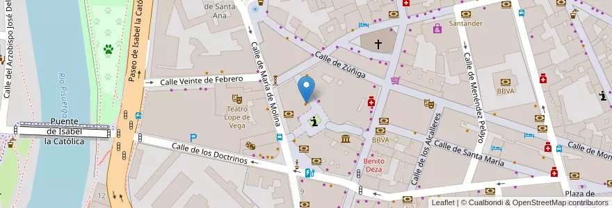 Mapa de ubicacion de Cats Café en اسپانیا, Castilla Y León, Valladolid, Valladolid.