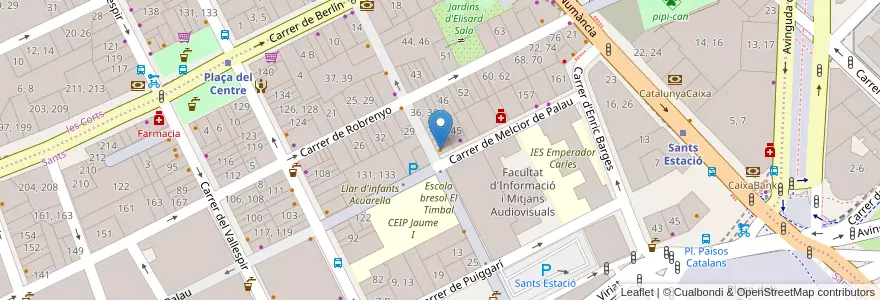 Mapa de ubicacion de Causa Nostra en İspanya, Catalunya, Barcelona, Barcelonès, Barcelona.