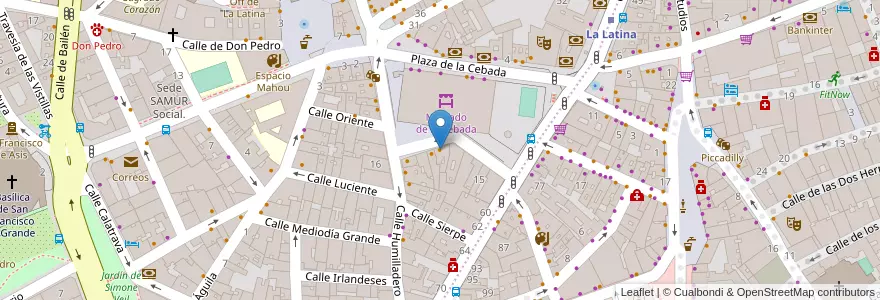 Mapa de ubicacion de Cbada en Испания, Мадрид, Мадрид, Área Metropolitana De Madrid Y Corredor Del Henares, Мадрид.